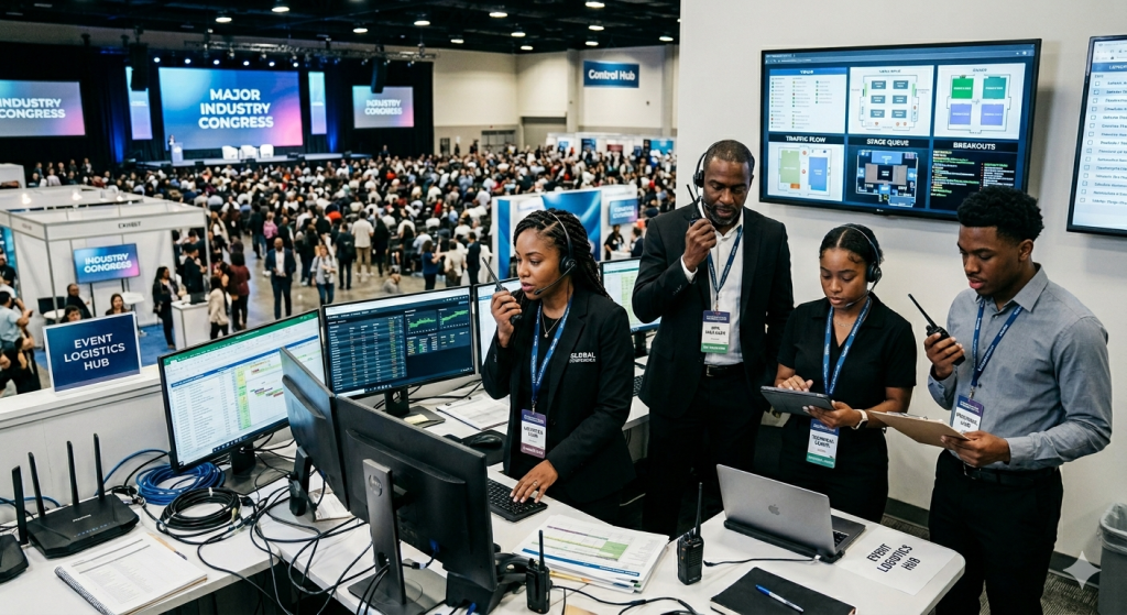 Manage Event logistics for large conferences
